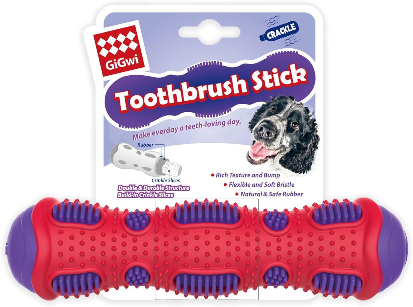 Dog Dental Chew Toy – Interactive Toothbrush Stick for Teeth Cleaning and Healthy Chewing