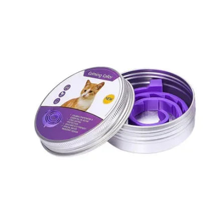 Calming Pheromone Pet Collar – Adjustable Anxiety Relief Collar for Dogs and Cats