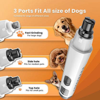 Quiet USB Rechargeable Dog Nail Grinder – Professional Electric Pet Nail Trimmer for Safe and Stress-Free Grooming