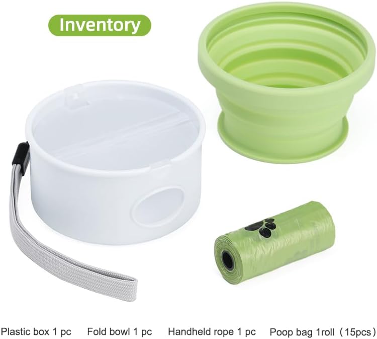 Collapsible Pet Travel Water Bottle – Leak-Proof Portable Dog Water Dispenser with Silicone Bowl