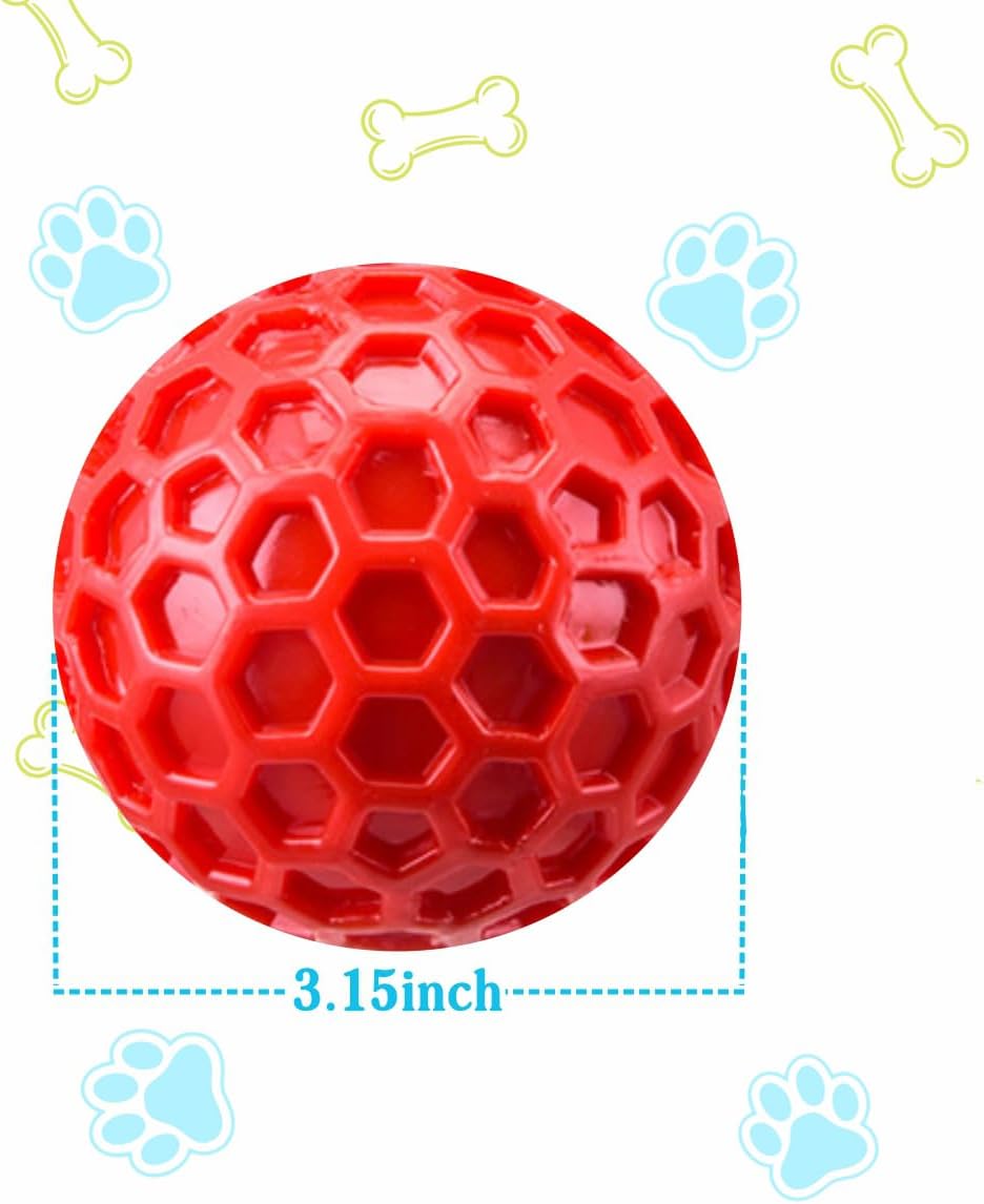 Indestructible Squeaky Dog Chew Toy – Durable Interactive Rubber Toy for Aggressive Chewers