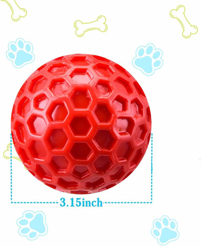 Indestructible Squeaky Dog Chew Toy – Durable Interactive Rubber Toy for Aggressive Chewers