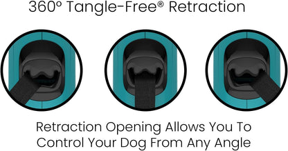 360° Tangle-Free Retractable Dog Leash – 16FT Strong Nylon Leash with Comfortable Grip for Small