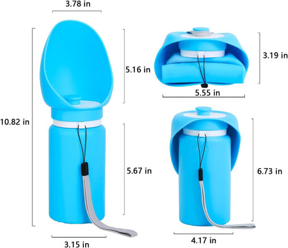 Collapsible Pet Travel Water Bottle – Leak-Proof Portable Dog Water Dispenser with Silicone Bowl
