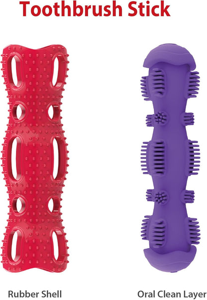 Dog Dental Chew Toy – Interactive Toothbrush Stick for Teeth Cleaning and Healthy Chewing