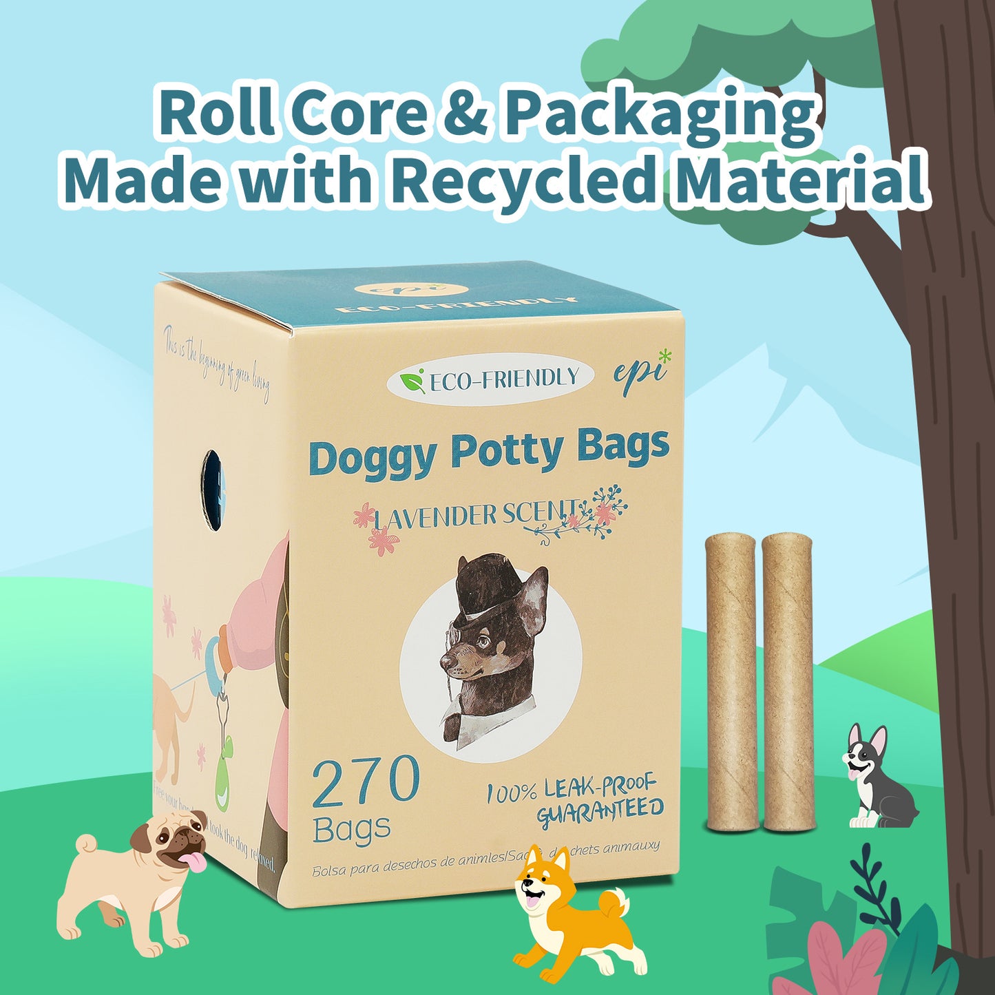 Eco-Friendly Biodegradable Poop Bags – Leak-Proof Pet Waste Bags for Clean and Responsible Walks
