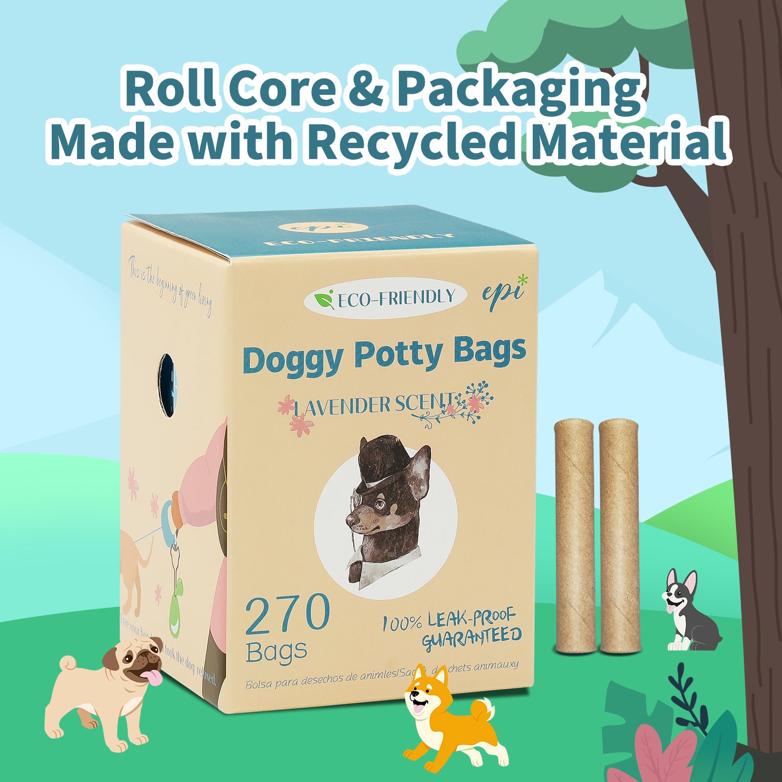 Eco-Friendly Biodegradable Poop Bags – Leak-Proof Pet Waste Bags for Clean and Responsible Walks