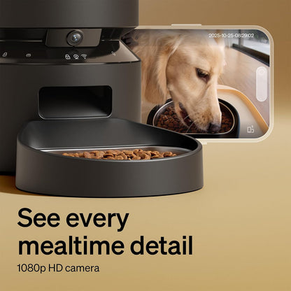 Smart Automatic Pet Feeder – Wi-Fi App-Controlled Dog & Cat Food Dispenser with Camera and Timed Feeding