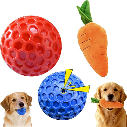 Indestructible Squeaky Dog Chew Toy – Durable Interactive Rubber Toy for Aggressive Chewers