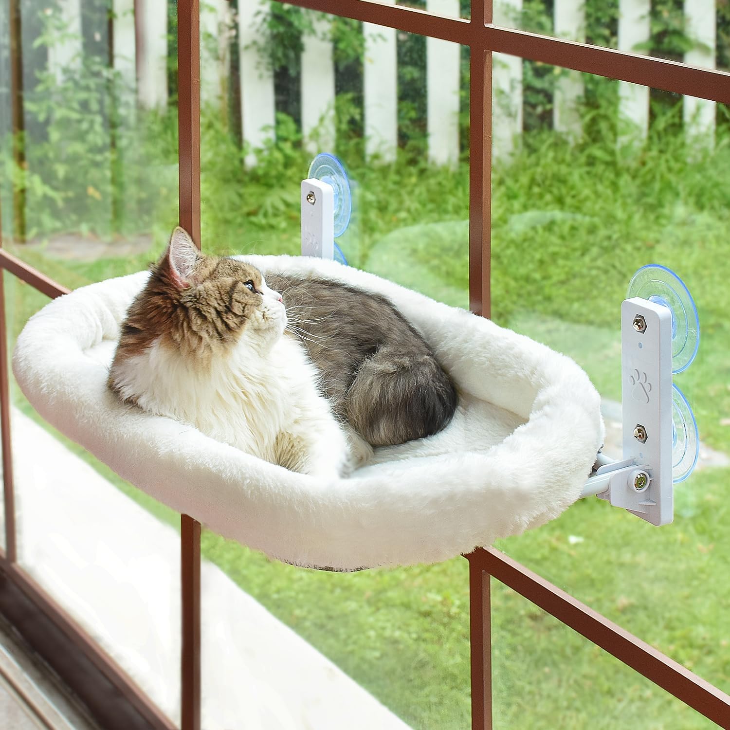 Window-Mounted Cat Hammock – Cozy Suction Cup Cat Perch Bed for Sunbathing, Lounging & Bird Watching