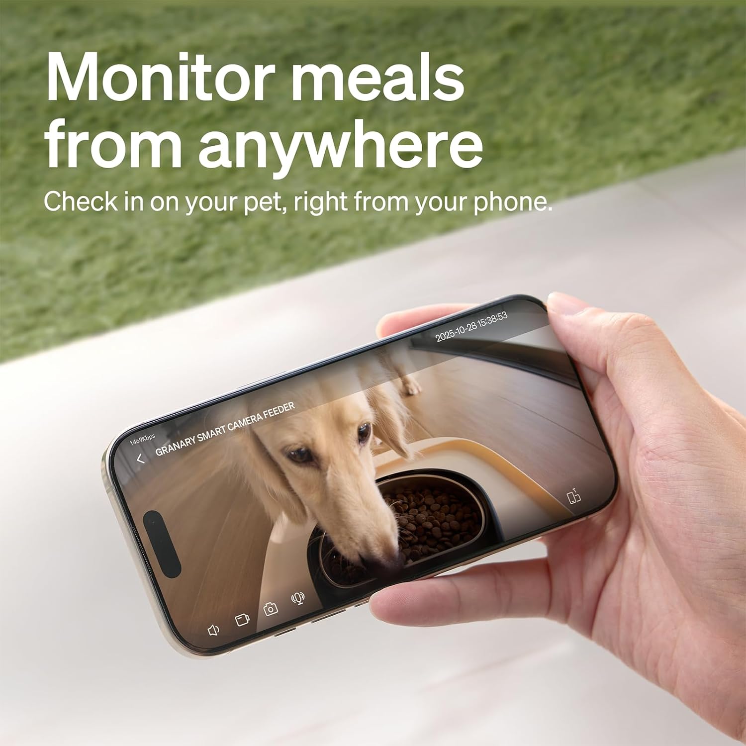 Smart Automatic Pet Feeder – Wi-Fi App-Controlled Dog & Cat Food Dispenser with Camera and Timed Feeding