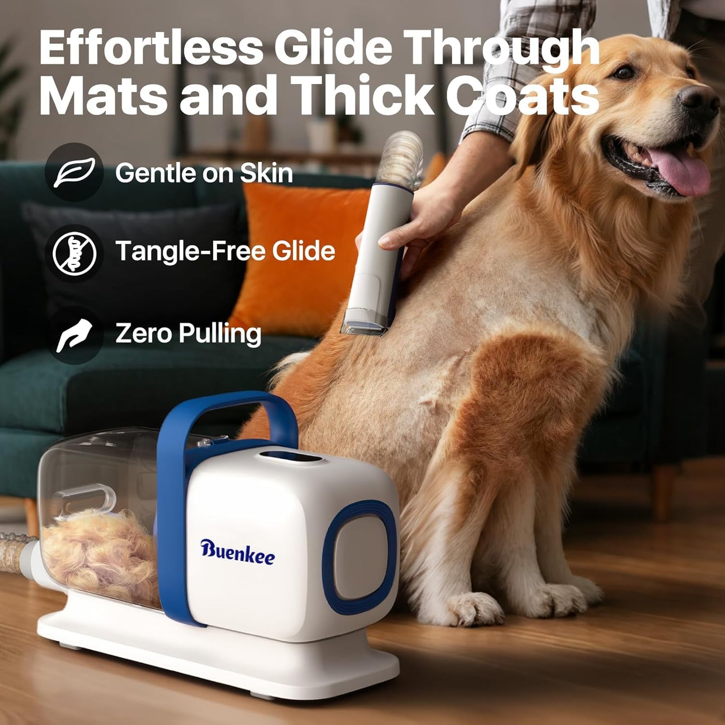 5-in-1 Pet Grooming Vacuum Kit – Professional Dog & Cat Hair Clipper and Shedding Grooming System