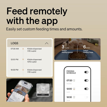 Smart Automatic Pet Feeder – Wi-Fi App-Controlled Dog & Cat Food Dispenser with Camera and Timed Feeding