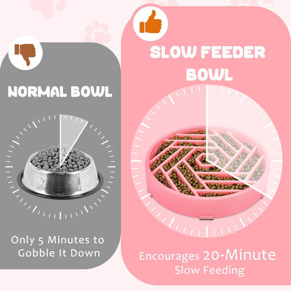 Slow Feeder Dog Bowl – Interactive Maze Feeding Bowl for Healthy Digestion and Anti-Gulping