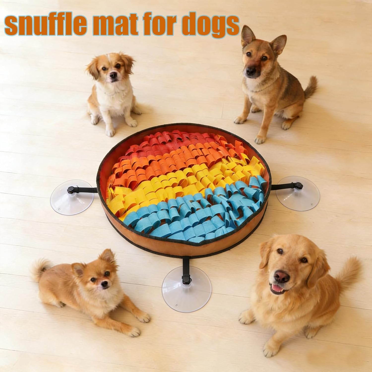 Interactive Snuffle Mat for Dogs – Slow Feeder & Treat Puzzle Mat for Mental Stimulation and Stress Relief