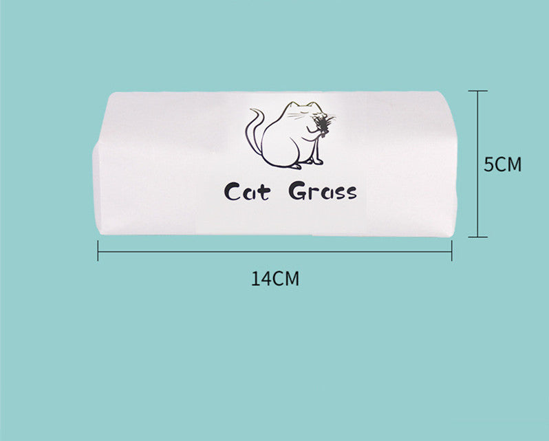 Organic Cat Grass Kit – Soilless Fresh Indoor Grass for Cats Digestive and Oral Health Support