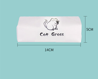 Organic Cat Grass Kit – Soilless Fresh Indoor Grass for Cats Digestive and Oral Health Support