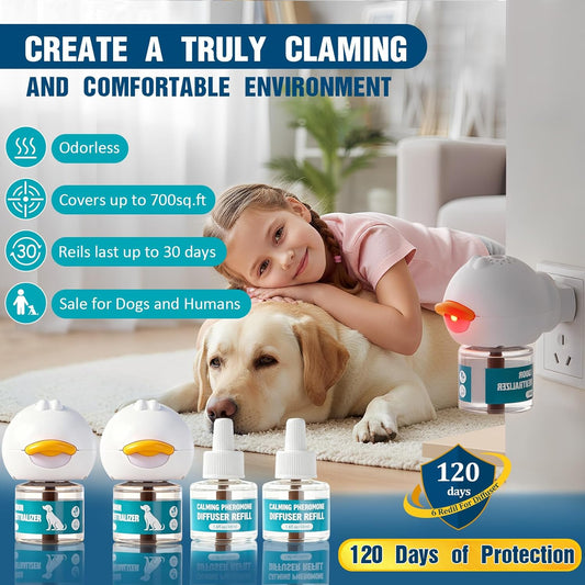 Calming Pet Pheromone Diffuser – Anti-Anxiety Comfort Solution for Stress Relief and Relaxation