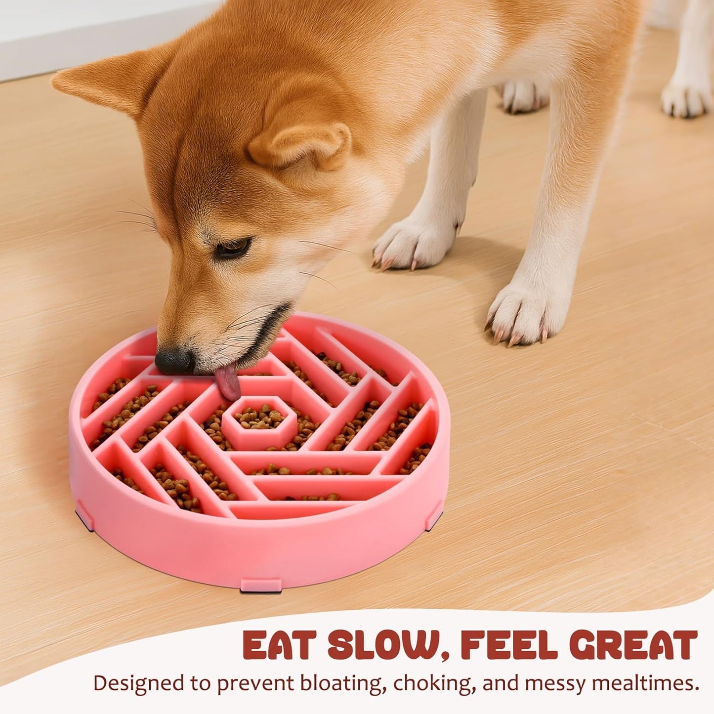 Slow Feeder Dog Bowl – Interactive Maze Feeding Bowl for Healthy Digestion and Anti-Gulping