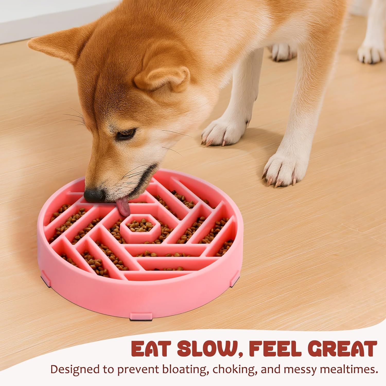 Slow Feeder Dog Bowl – Interactive Maze Feeding Bowl for Healthy Digestion and Anti-Gulping