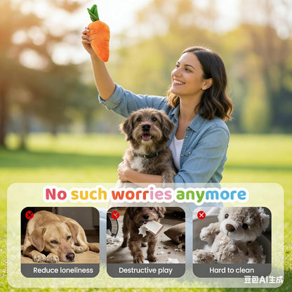 Indestructible Squeaky Dog Chew Toy – Durable Interactive Rubber Toy for Aggressive Chewers