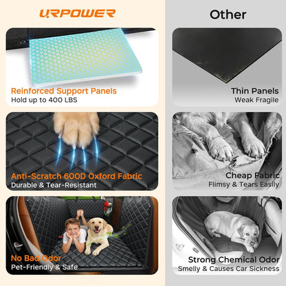 Expandable Backseat Dog Hammock – Waterproof Car Seat Cover and Travel Bridge for Dogs