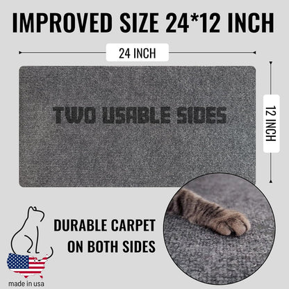 Wall Mounted Cat Scratcher – Corner Scratching Pad and Indoor Cat Scratch Mat for Furniture Protection