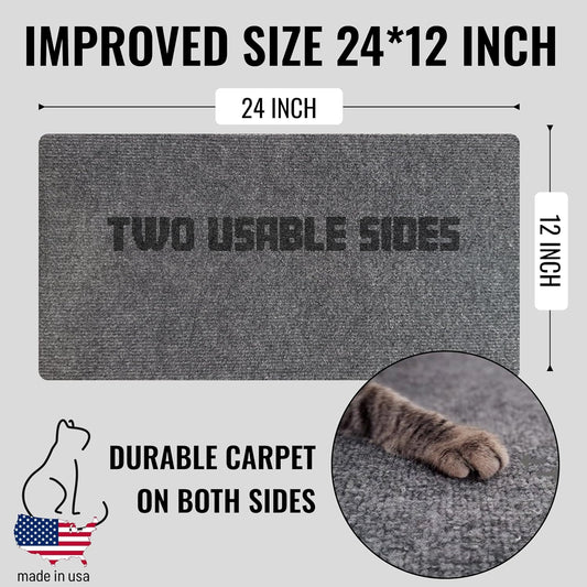Wall Mounted Cat Scratcher – Corner Scratching Pad and Indoor Cat Scratch Mat for Furniture Protection