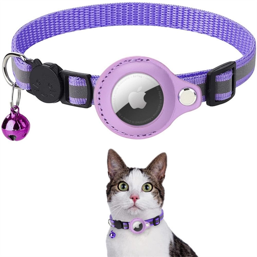 PS Tracking Cat Collar – Reflective Safety Collar with Quick-Release Buckle for Cats