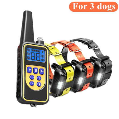 Rechargeable Dog Training Collar – Waterproof Remote Control Anti-Bark Collar for All Dog Sizes