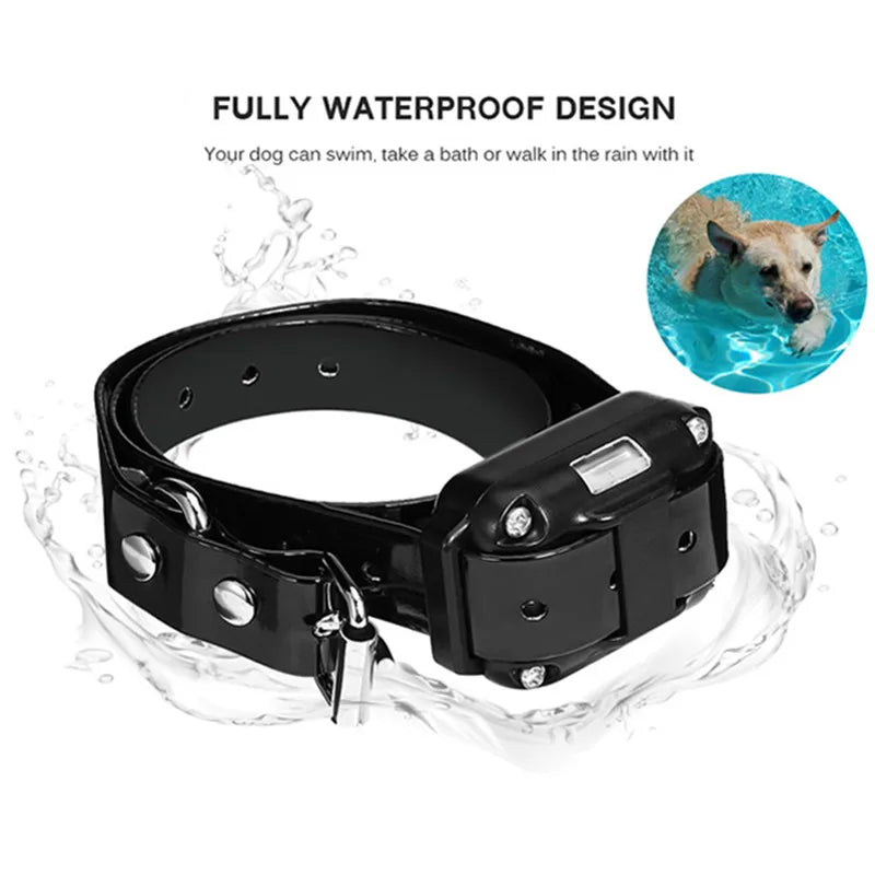 Rechargeable Dog Training Collar – Waterproof Remote Control Anti-Bark Collar for All Dog Sizes