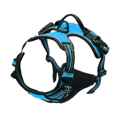 No Pull Dog Harness – Heavy Duty Reflective Front Clip Harness with Easy Control Handle for Large Dogs