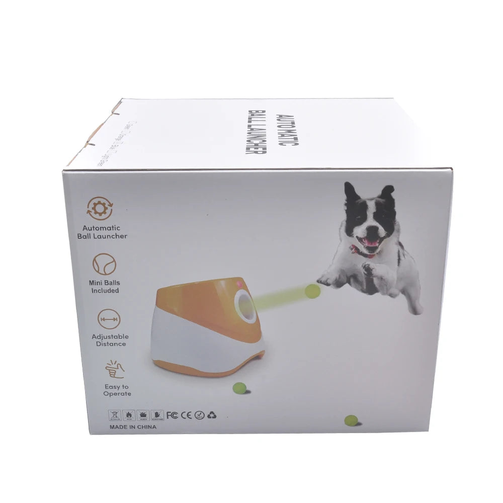 Automatic Dog Ball Launcher – Interactive Tennis Ball Throwing Machine for Dog Training and Play