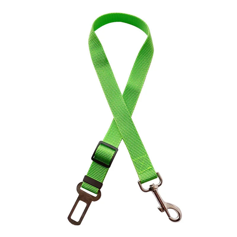 Adjustable Pet Car Seat Belt – Safety Harness Lead Clip for Dogs and Cats Travel Protection