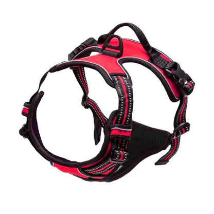 No Pull Dog Harness – Heavy Duty Reflective Front Clip Harness with Easy Control Handle for Large Dogs