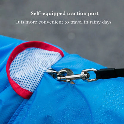 Waterproof Dog Raincoat – Reflective Hooded Rain Jacket for Small, Medium, and Large Dogs