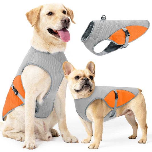 Cooling Dog Vest Harness – Quick-Dry Reflective Summer Jacket for Small, Medium, and Large Dogs