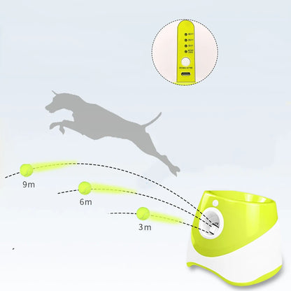 Automatic Dog Ball Launcher – Interactive Tennis Ball Throwing Machine for Dog Training and Play