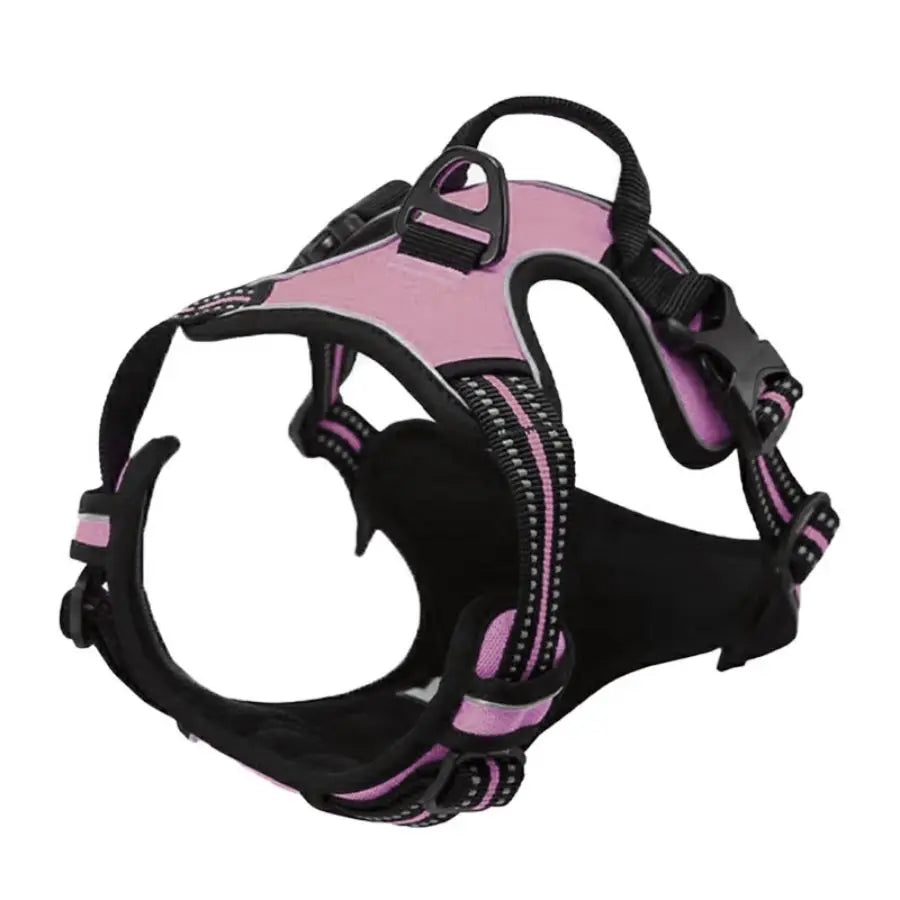 No Pull Dog Harness – Heavy Duty Reflective Front Clip Harness with Easy Control Handle for Large Dogs