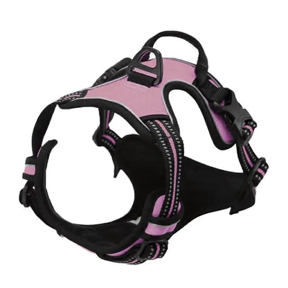 No Pull Dog Harness – Heavy Duty Reflective Front Clip Harness with Easy Control Handle for Large Dogs