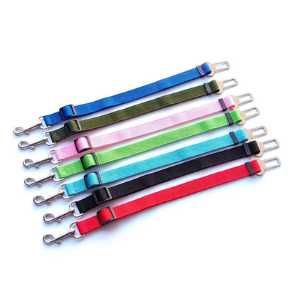 Adjustable Pet Car Seat Belt – Safety Harness Lead Clip for Dogs and Cats Travel Protection