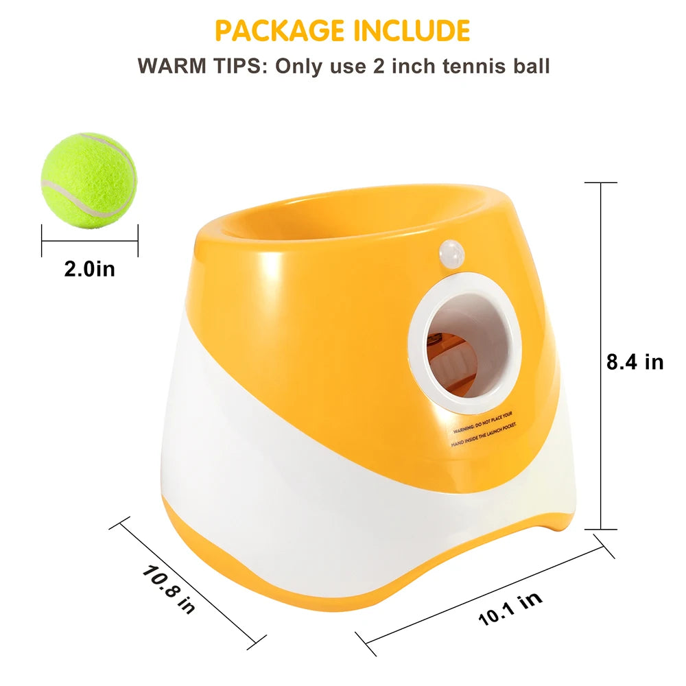 Automatic Dog Ball Launcher – Interactive Tennis Ball Throwing Machine for Dog Training and Play