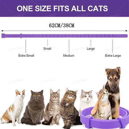 Calming Pheromone Pet Collar – Adjustable Anxiety Relief Collar for Dogs and Cats