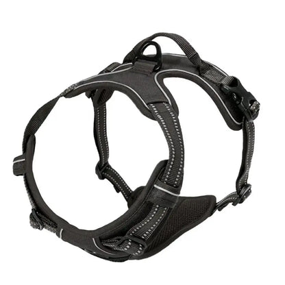 No Pull Dog Harness – Heavy Duty Reflective Front Clip Harness with Easy Control Handle for Large Dogs