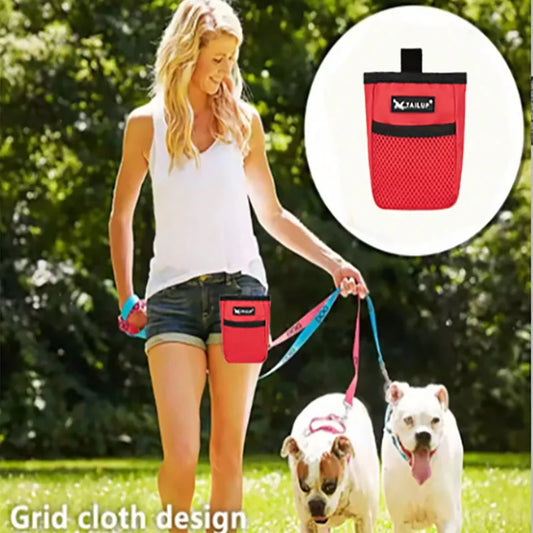 Dog Training Treat Pouch – Portable Waist Snack Bag for Puppy Obedience and Agility Training