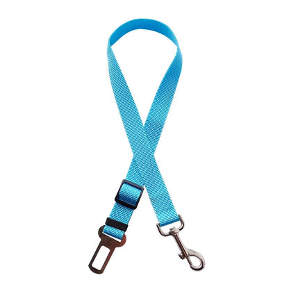 Adjustable Pet Car Seat Belt – Safety Harness Lead Clip for Dogs and Cats Travel Protection