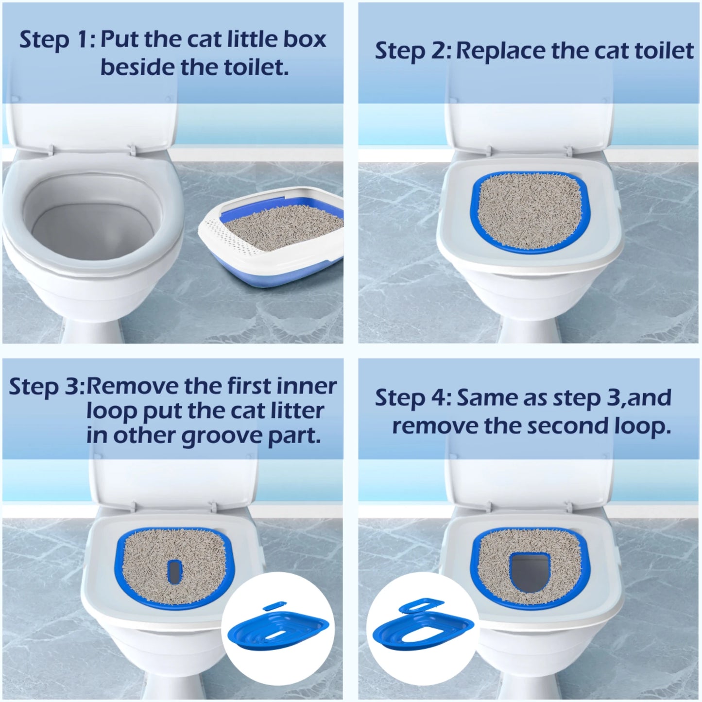 Pet Toilet Training Kit – Reusable Dog & Cat Potty Training Tray with Removable Easy-Clean Design