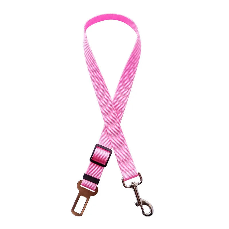 Adjustable Pet Car Seat Belt – Safety Harness Lead Clip for Dogs and Cats Travel Protection