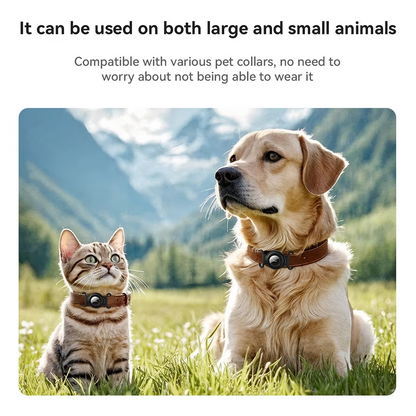 GPS Pet Tracker for Dogs & Cats – No Monthly Fee Smart Tracker Compatible with Apple Find My