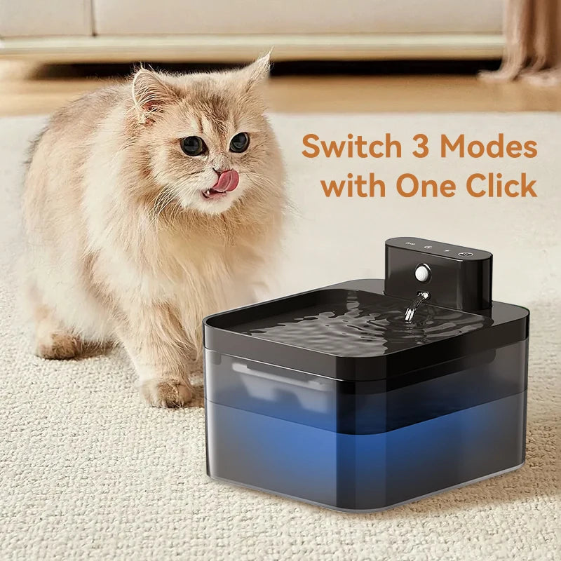 Pet Water Fountain 2.5L | Filtered Silent Dispenser  | Healthy Hydration for Cats & Dogs | USB Powered